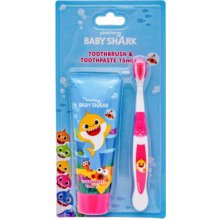 Novak's International Baby Shark dětská zubní pasta 75 ml + kartáček dárková sada