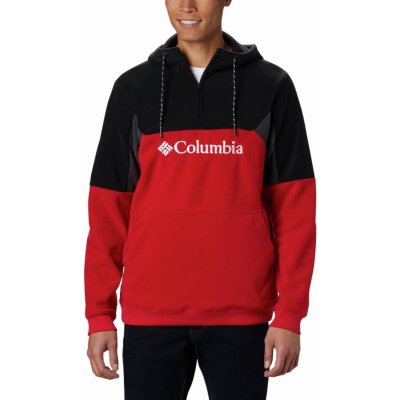 Columbia Lodge II Fleece Hoodie červená/černá