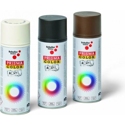 Schuller Eh'klar Prisma Color 91006 RAL 3002 Sprej červený lesklý 400 ml, odstín barva karmínově červená – Sleviste.cz