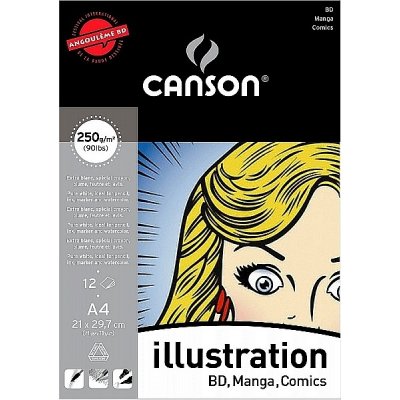 Canson ILLUSTRATION blok A3 250g 12 listů – Zboží Dáma
