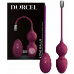 Dorcel Venušiny kuličky na dálkové ovládání LOVE BALLS PLUM – Zboží Dáma