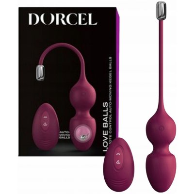 Dorcel Venušiny kuličky na dálkové ovládání LOVE BALLS PLUM – Zboží Dáma