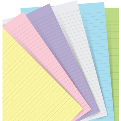 Filofax Papíry pro diáře, linkované, A5, mix pastelových barev – Zboží Živě