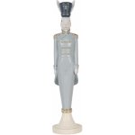 Dekorace figurka bílý králík v modrém obleku 11*11*45 cm – Hledejceny.cz