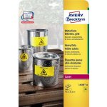Avery Zweckform 20 listů, A4, žluté L6103-20 – Zboží Mobilmania