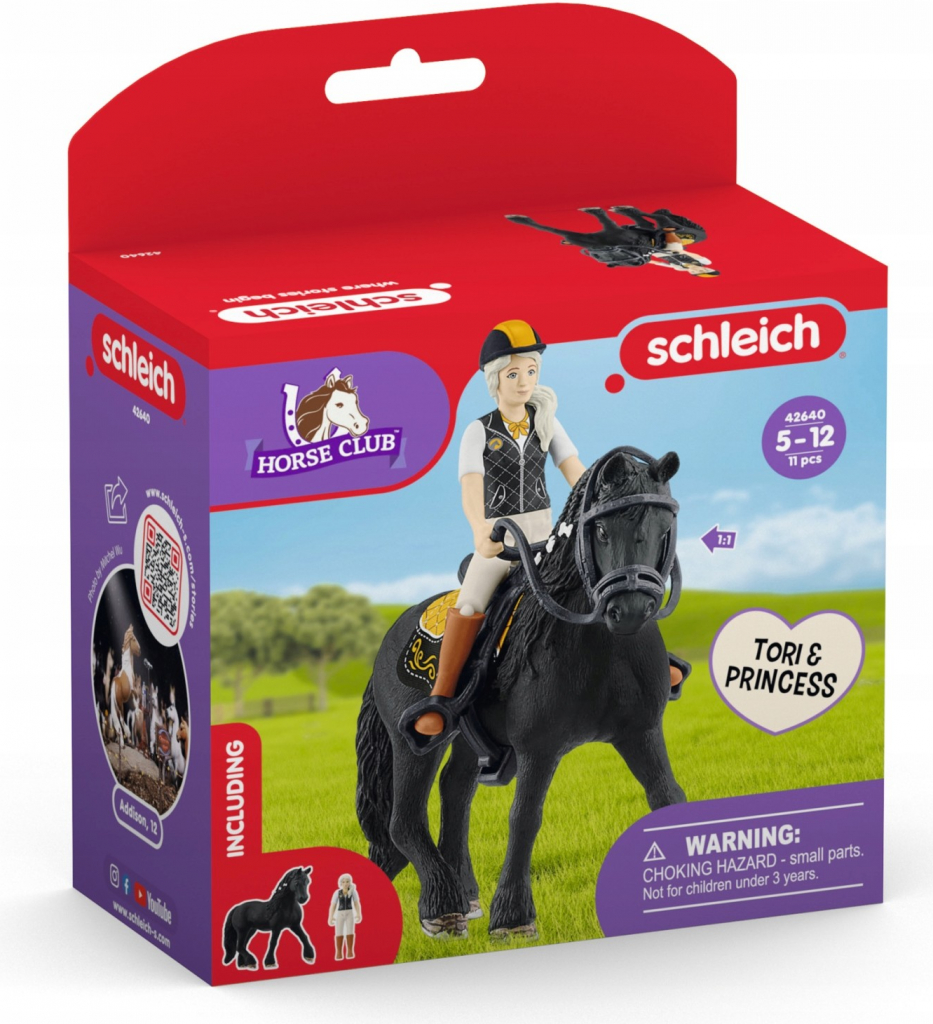 Schleich Blondýna Tori a kůň Princess