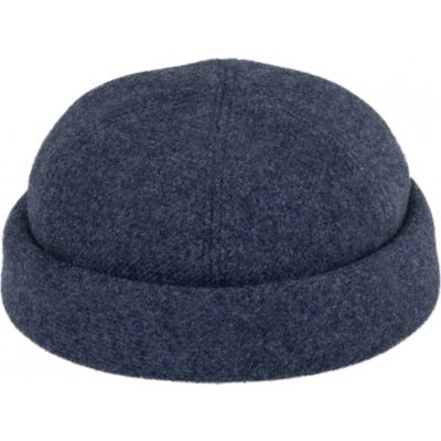 Fiebig Headwear since 1903 Vlněná modrá čepice Shetland melange Docker cap zimní vlněná čepice – Hledejceny.cz