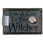 CurePink Netflix The Witcher Zaklínač Toss A Coin Šedá 60 x 40 cm – Zboží Mobilmania