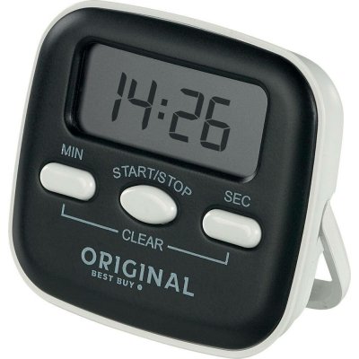 Digitální časovač/minutka Original Best Buy s magnetem - černo-bílá (P005022) – Hledejceny.cz