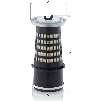 MANN-FILTER Vzduchový filtr MANN MF C14010 – Hledejceny.cz