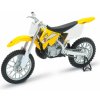 Model Welly Motocykl Suzuki RM250 model žlutá 1:18
