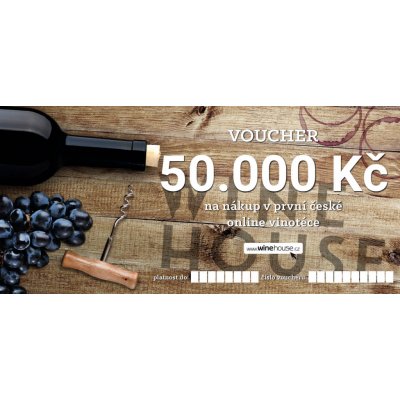 Dárkový poukaz 50 000, elektronický – Sleviste.cz