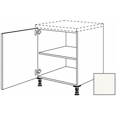 Naturel Kuchyňská skříňka spodní Erika24 s dvířky 30x87x56 cm bílá lesk 450.UD30.L – Zboží Mobilmania