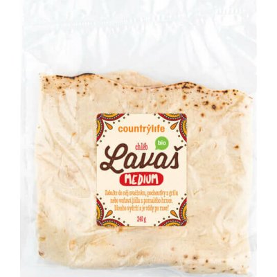COUNTRY LIFE Chléb Lavaš medium 240 g – Sleviste.cz