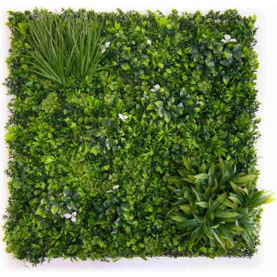 ZELENÁ STĚNA mix zelených rostlin 2, dílec 100 x 100 cm