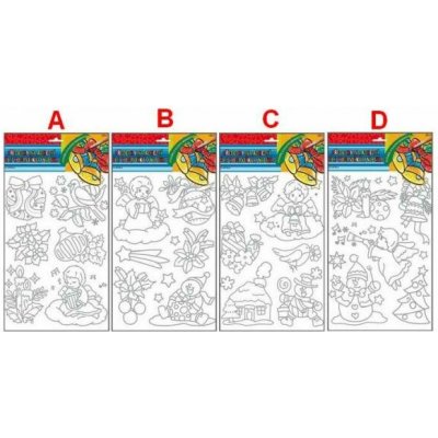 Předlohy vánoční s vyvýšenou stříbrnou konturou 30x21cm – Hledejceny.cz