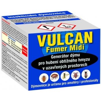 Vulcan Fumer Midi 4x11g - insekticidní dýmovnice pro hubení obtížného hmyzu