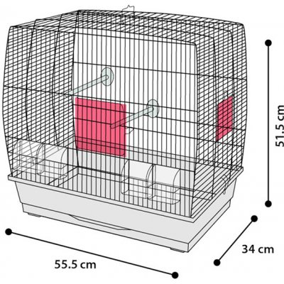 Karlie Flamingo Budgie Selma 2 56 x 34 x 52 cm – Zboží Mobilmania