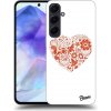 Pouzdro a kryt na mobilní telefon Samsung Picasee silikonové Samsung Galaxy A55 5G Big heart čiré