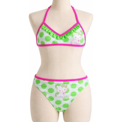 Sun City Dívčí plavky Charmmykitty bikiny s puntíkem neonové Zelená – Zbozi.Blesk.cz