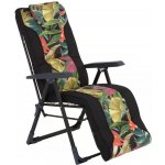 PATIO Polohovací zahradní křeslo s podnožkou Mijas Plus Black Edition L150-23IB 460863 – Hledejceny.cz