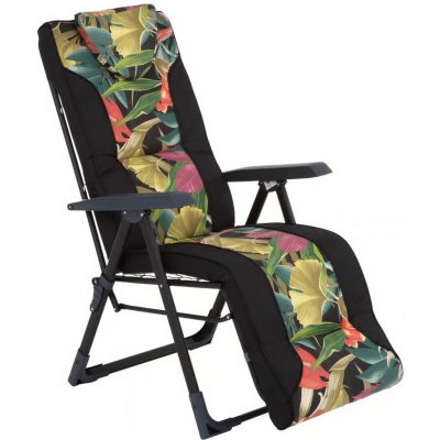 PATIO Polohovací zahradní křeslo s podnožkou Mijas Plus Black Edition L150-23IB 460863 – Hledejceny.cz