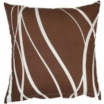 Dadka bavlna Vlny banánové na tmavě hnědém 40 x 40 cm – Zboží Mobilmania