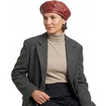 Seeberger Kožený bordó baret Basque Leather – Hledejceny.cz