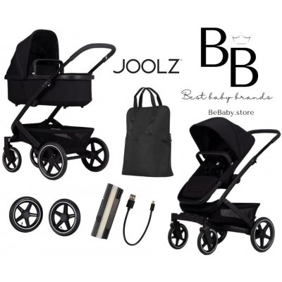 Joolz Set do terénu kombinovaného kočárku Geo3 Brilliant black 2023 – Zboží Mobilmania