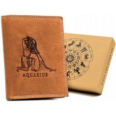 Always wild kožená peněženka se znamením zvěrokruhu-vodnář a186 n4-chm-aqua