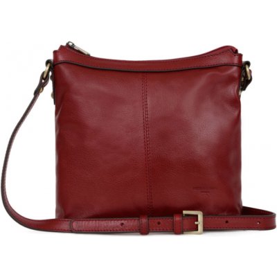 Hexagona kožená crossbody kabelka červená 113032 2600-carmin