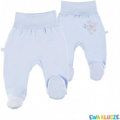 Ewa Bavlněné polodupačky Newborn modré – Zboží Dáma