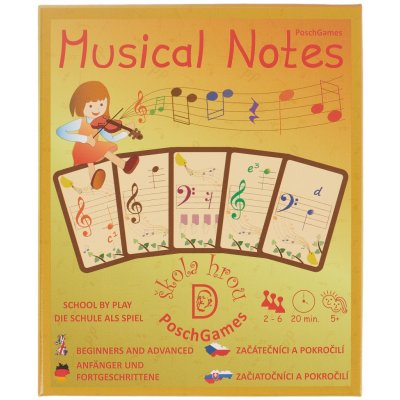 Notové karty Začátečníci a pokročilí – Zboží Dáma