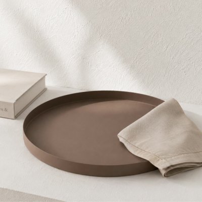 BOLTZE Podnos Rondella 40 cm hnědý – Zboží Mobilmania