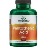Swanson Pantothenic Acid 250 kapsle 500 mg – Hledejceny.cz
