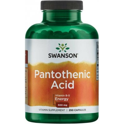 Swanson Pantothenic Acid 250 kapsle 500 mg – Hledejceny.cz
