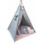 Bino Indiánský stan Teepee béžovo-modrá – Zboží Dáma