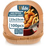 Papírové čtvercové vložky do horkovzdušné fritézy 23 × 23 cm, 100 ks VILDE – Hledejceny.cz