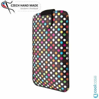 FIXED Soft Slim se zavíráním, PU kůže, velikost 5XL+, motiv Rainbow Dots FIXSOS-RAD-5XL+ – Zboží Mobilmania