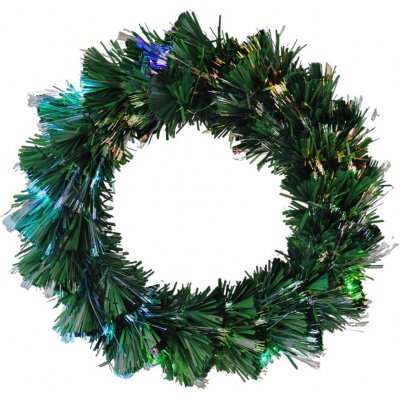 HOMESTYLING Vánoční věnec s LED osvětlením 50 cm barevný KO-AFB000140 – Zboží Dáma