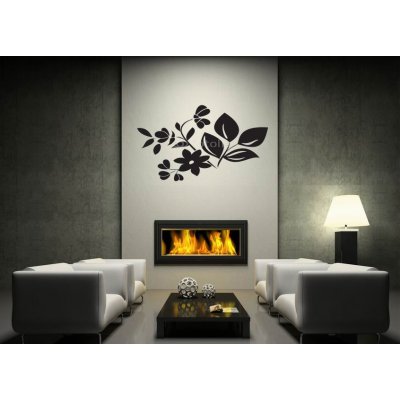 Weblux vzor n30681199 Samolepka na zeď - vector black element of plant for design člen řídit letadlo pomocí rádiových vln cíl, rozměry 170 x 100 cm – Hledejceny.cz