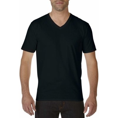 Gildan bavlněné tričko do V PREMIUM černá – Zboží Mobilmania