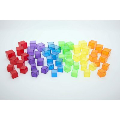 TickiT - Průsvitné barevné krychle (54 ks) – Hledejceny.cz