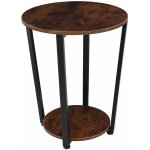 tectake 404215 odkládací stolek swindon - industrial tmavé dřevo – Zboží Dáma