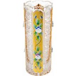 Bohemia Crystal broušená váza válec, zlacená - 180 mm – Hledejceny.cz