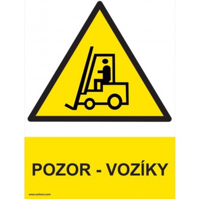 Walteco Pozor - vozíky 210x297mm, formát A4, plastová tabulka , 20039 – Zboží Dáma