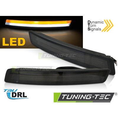 Blinkry přední LED dynamické s denním svícením, pro VW New Beetle 06-10 kouřové