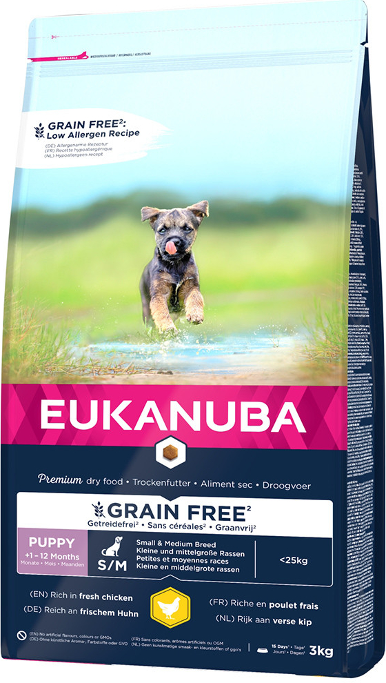 Eukanuba Puppy Small Medium Breed Grain Free Chicken 3 kg