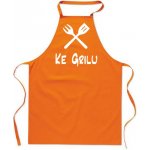 Povidlo.cz Zástěra Ke grilu Oranžová – Hledejceny.cz