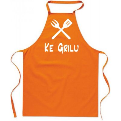 Povidlo.cz Zástěra Ke grilu Oranžová – Hledejceny.cz